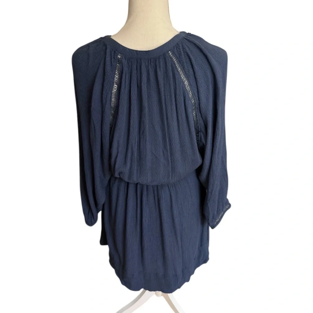 Free People Go Lightly Swing Blue Dress
